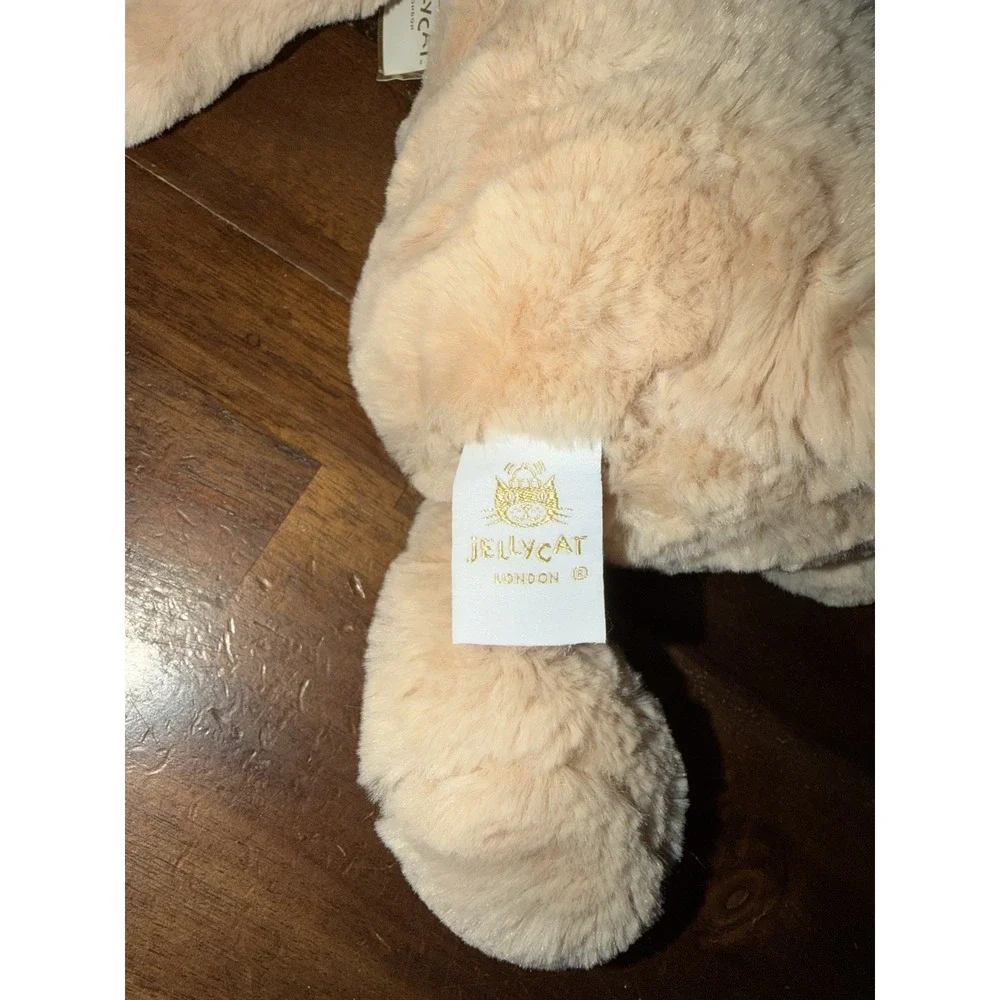Jellycat ORIGINAL BASHFUL LUXE PUPPY ORLANDO New BNWT Medium Soft Plush Dog Gold
